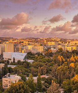 נוף לעיר העתיקה בירושלים ממלון בת שבע