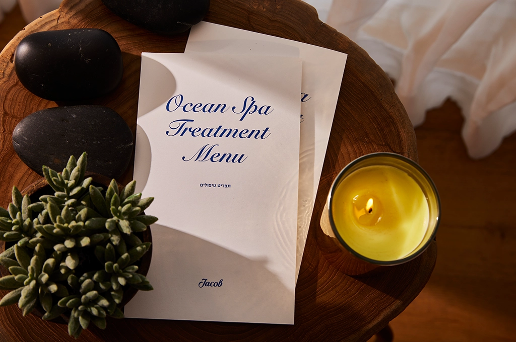תפריט טיפולים במלון ג'ייקוב ריזורט חדרה